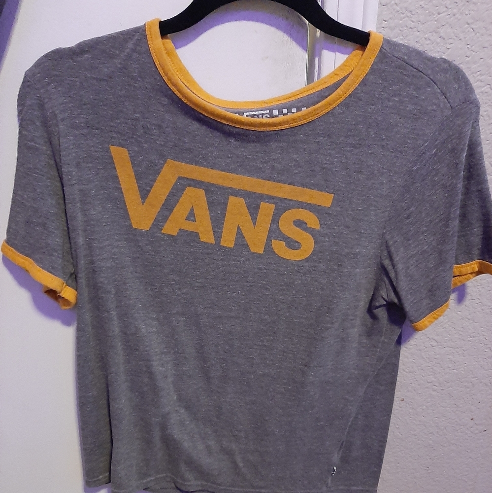 Vans logo off the wall graphic tee, women's size Large